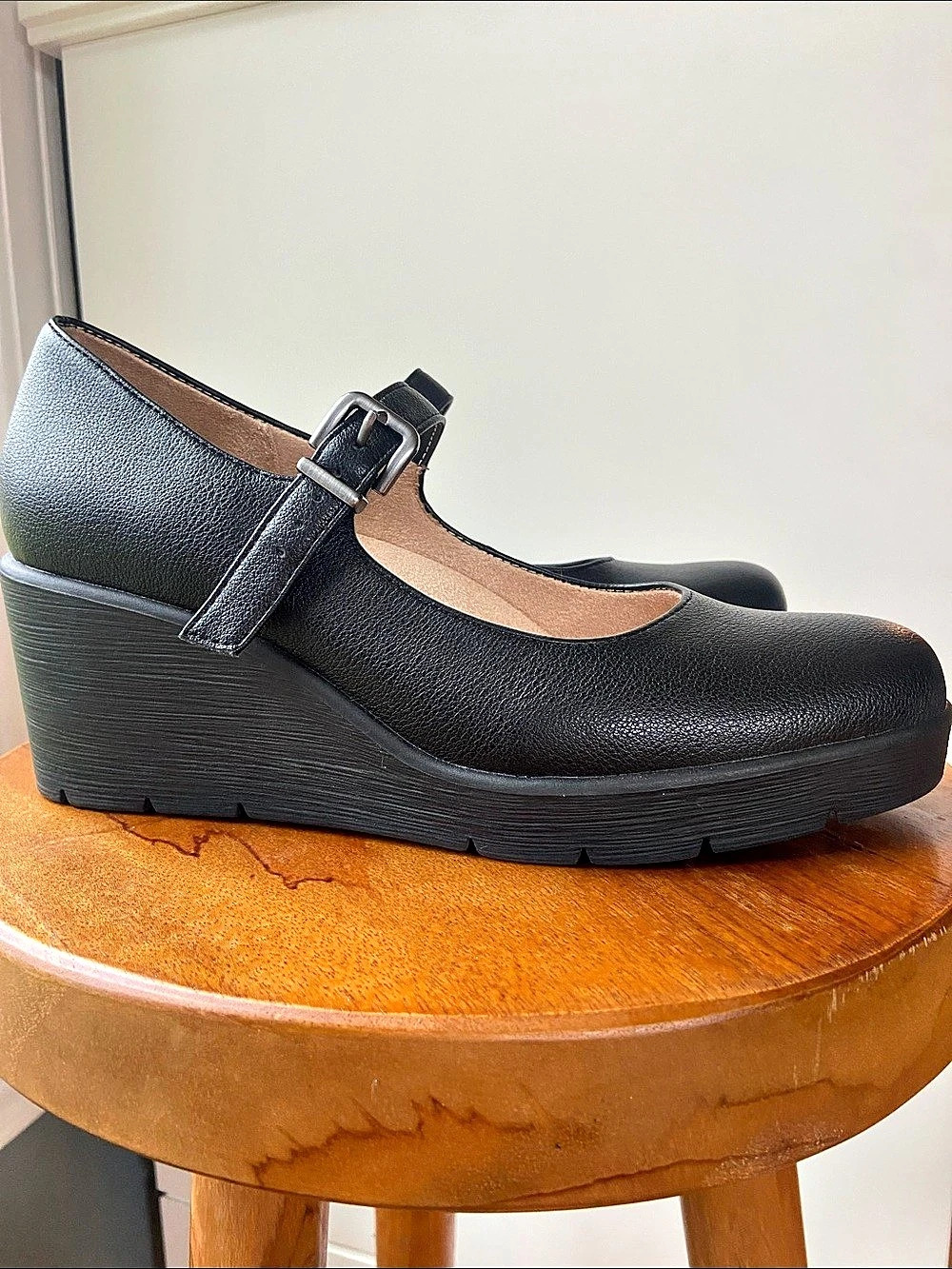 SOUL Naturalizer Mary Jane Black Wedge